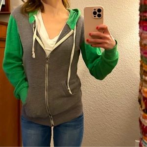 Athletic, comfy zip-up hoodie